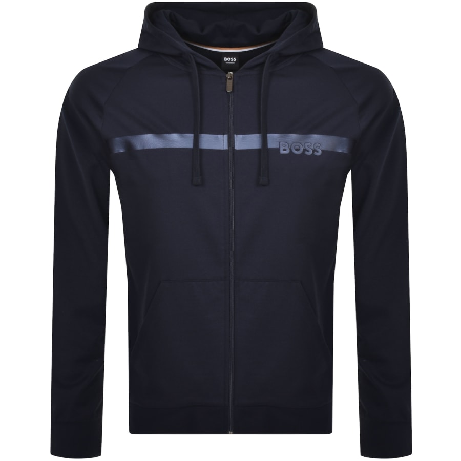 BOSS Authentic Full Zip Hoodie Navy Mainline Menswear